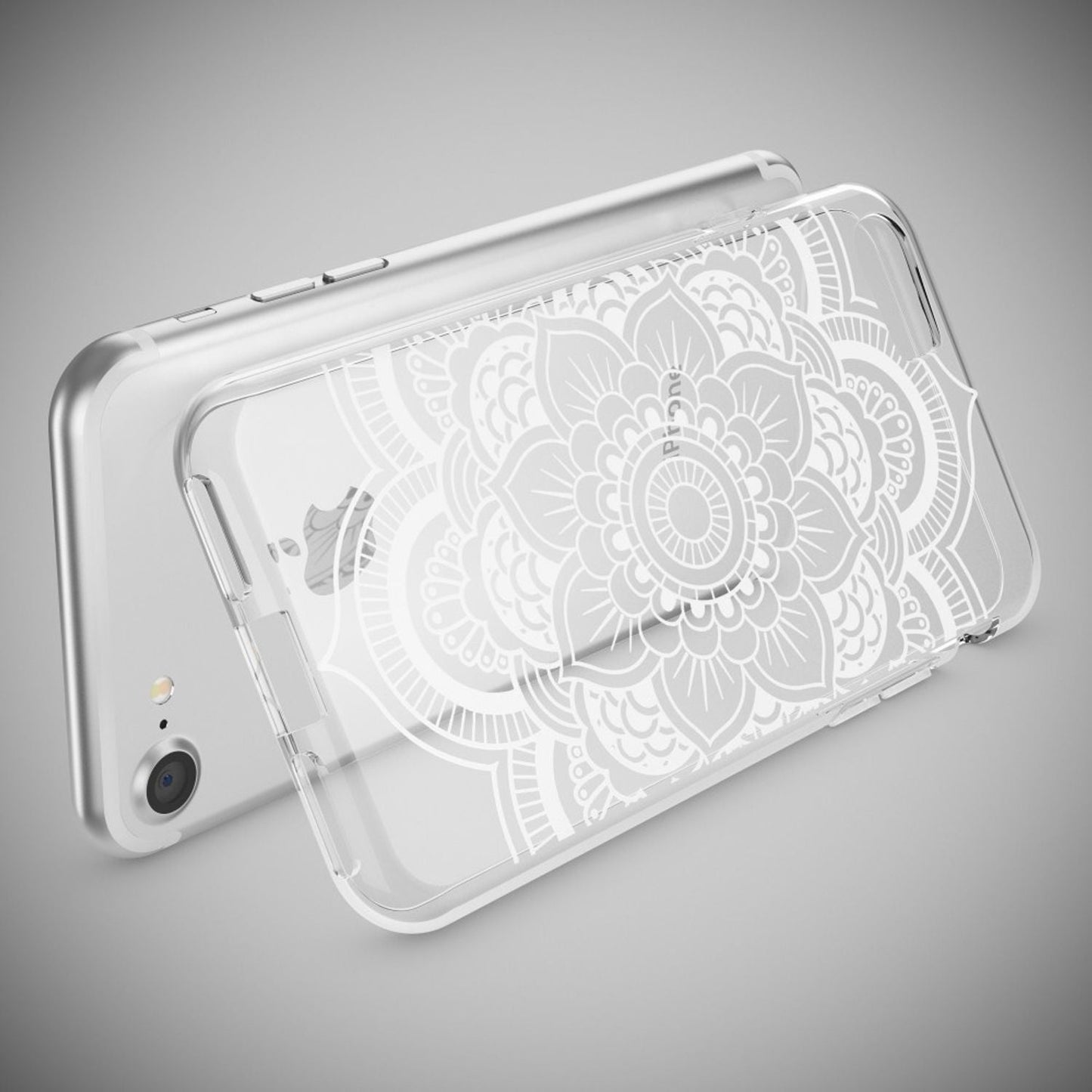 NALIA Handyhülle kompatibel mit iPhone 7, Slim Silikon Motiv Handy-Case Crystal Schutz-Hülle Dünn Durchsichtig, Etui Handy-Tasche Schale Back-Cover Transparent Bumper