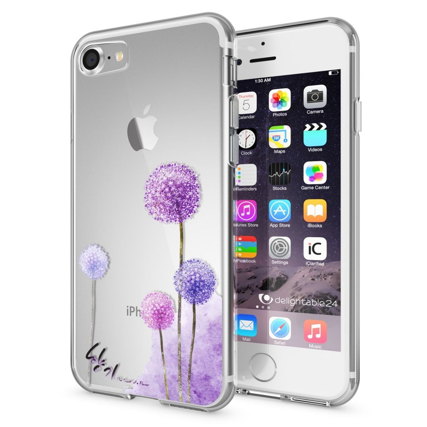 NALIA Handyhülle kompatibel mit iPhone 7, Slim Silikon Motiv Handy-Case Crystal Schutz-Hülle Dünn Durchsichtig, Etui Handy-Tasche Schale Back-Cover Transparent Bumper