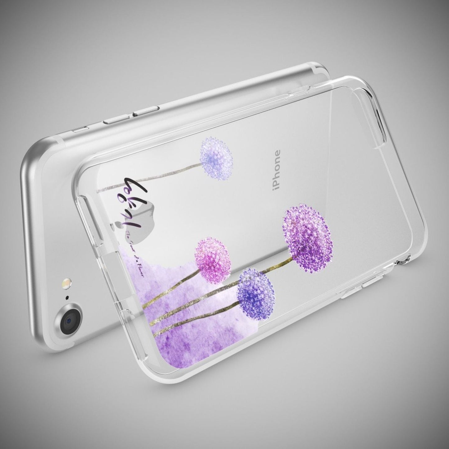 NALIA Handyhülle kompatibel mit iPhone 7, Slim Silikon Motiv Handy-Case Crystal Schutz-Hülle Dünn Durchsichtig, Etui Handy-Tasche Schale Back-Cover Transparent Bumper