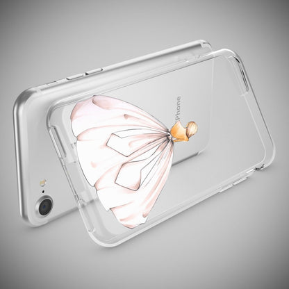 NALIA Handyhülle kompatibel mit iPhone 7, Slim Silikon Motiv Handy-Case Crystal Schutz-Hülle Dünn Durchsichtig, Etui Handy-Tasche Schale Back-Cover Transparent Bumper