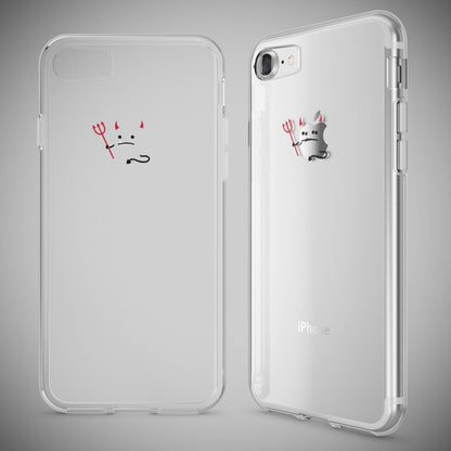 NALIA Handyhülle kompatibel mit iPhone 7, Slim Silikon Motiv Handy-Case Crystal Schutz-Hülle Dünn Durchsichtig, Etui Handy-Tasche Schale Back-Cover Transparent Bumper