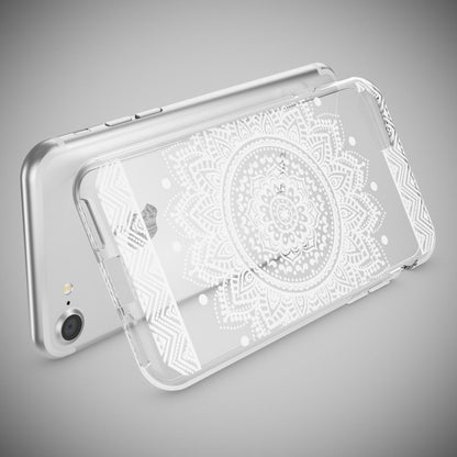 NALIA Handyhülle kompatibel mit iPhone 7, Slim Silikon Motiv Handy-Case Crystal Schutz-Hülle Dünn Durchsichtig, Etui Handy-Tasche Schale Back-Cover Transparent Bumper