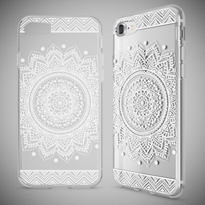 NALIA Handyhülle kompatibel mit iPhone 7, Slim Silikon Motiv Handy-Case Crystal Schutz-Hülle Dünn Durchsichtig, Etui Handy-Tasche Schale Back-Cover Transparent Bumper