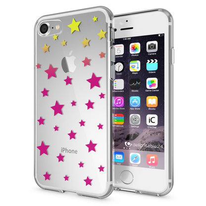 NALIA Handyhülle kompatibel mit iPhone 7, Slim Silikon Motiv Handy-Case Crystal Schutz-Hülle Dünn Durchsichtig, Etui Handy-Tasche Schale Back-Cover Transparent Bumper