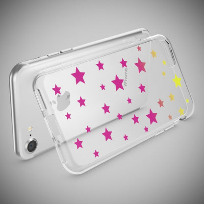 NALIA Handyhülle kompatibel mit iPhone 7, Slim Silikon Motiv Handy-Case Crystal Schutz-Hülle Dünn Durchsichtig, Etui Handy-Tasche Schale Back-Cover Transparent Bumper