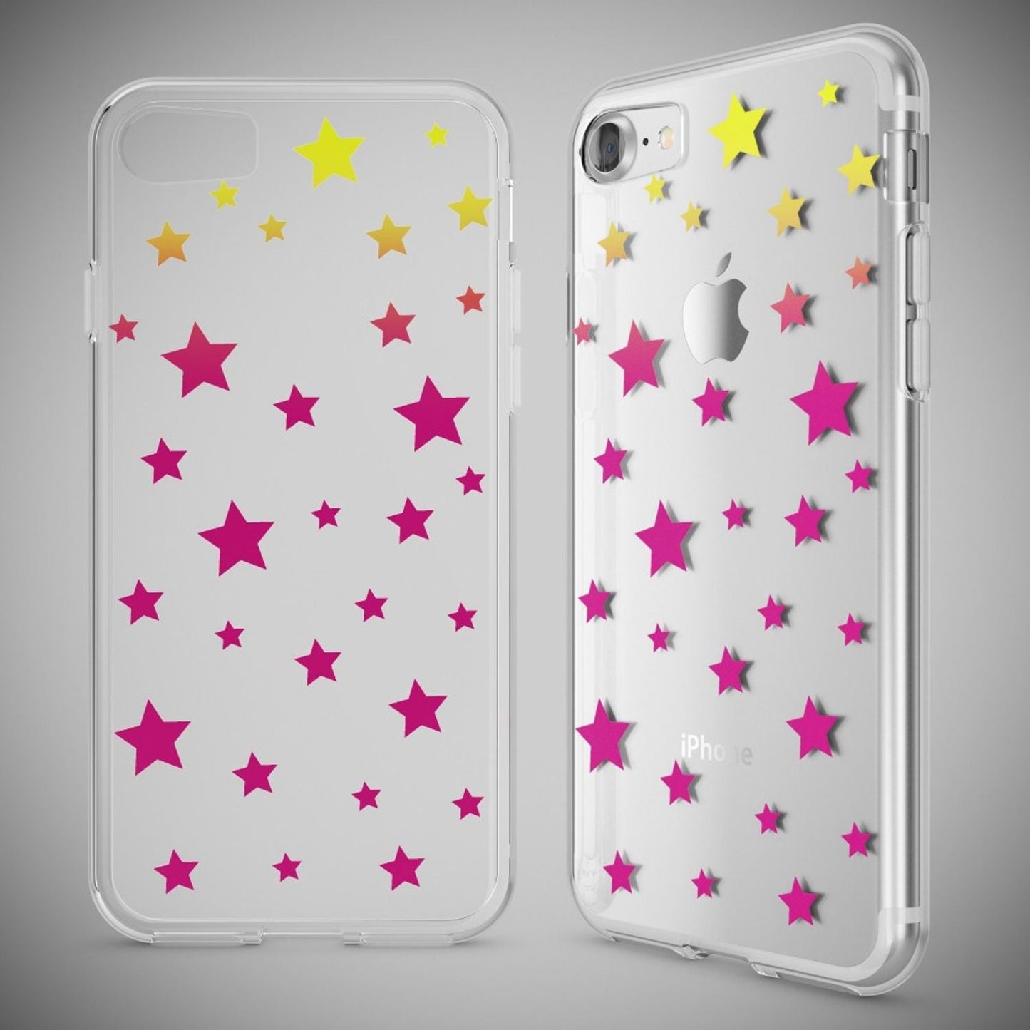 NALIA Handyhülle kompatibel mit iPhone 7, Slim Silikon Motiv Handy-Case Crystal Schutz-Hülle Dünn Durchsichtig, Etui Handy-Tasche Schale Back-Cover Transparent Bumper