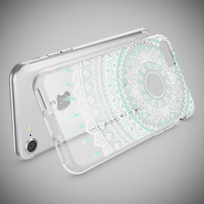 NALIA Handyhülle kompatibel mit iPhone 7, Slim Silikon Motiv Handy-Case Crystal Schutz-Hülle Dünn Durchsichtig, Etui Handy-Tasche Schale Back-Cover Transparent Bumper