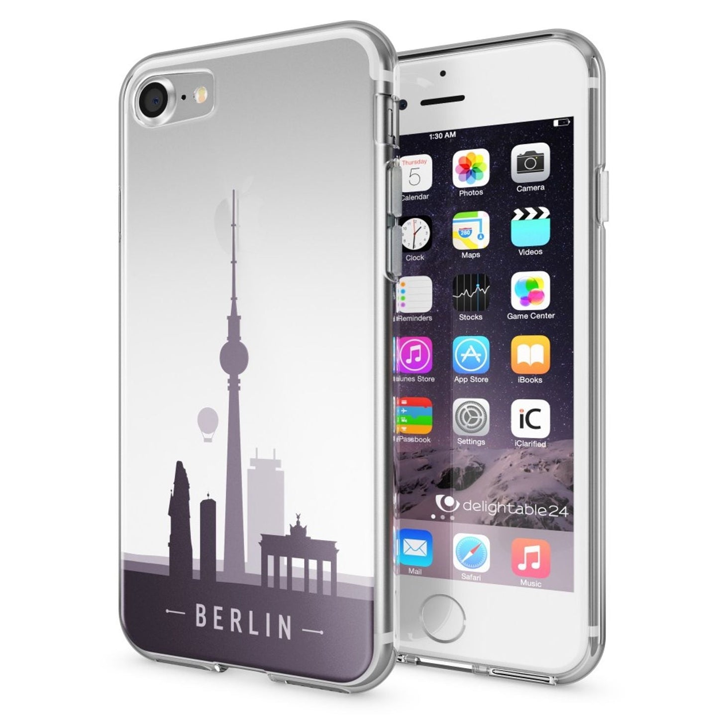 NALIA Handyhülle kompatibel mit iPhone 7, Slim Silikon Motiv Handy-Case Crystal Schutz-Hülle Dünn Durchsichtig, Etui Handy-Tasche Schale Back-Cover Transparent Bumper