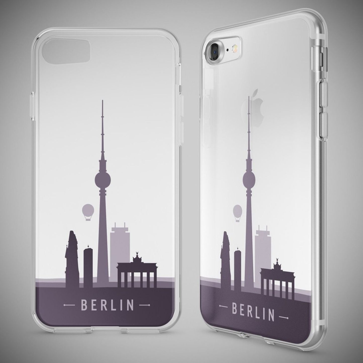 NALIA Handyhülle kompatibel mit iPhone 7, Slim Silikon Motiv Handy-Case Crystal Schutz-Hülle Dünn Durchsichtig, Etui Handy-Tasche Schale Back-Cover Transparent Bumper