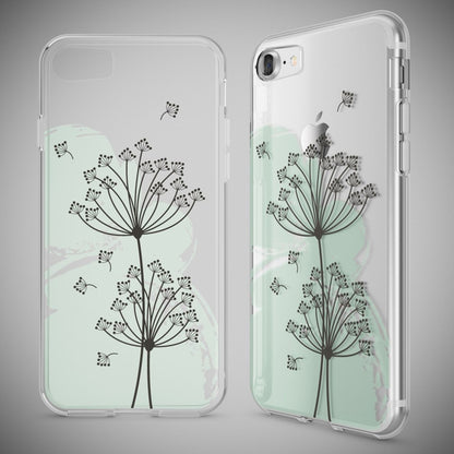 NALIA Handyhülle kompatibel mit iPhone 7, Slim Silikon Motiv Handy-Case Crystal Schutz-Hülle Dünn Durchsichtig, Etui Handy-Tasche Schale Back-Cover Transparent Bumper