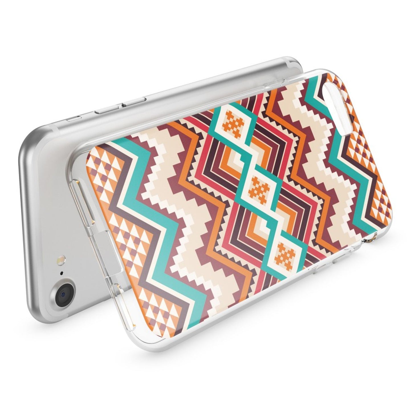 NALIA Handyhülle kompatibel mit iPhone 7, Slim Silikon Motiv Handy-Case Crystal Schutz-Hülle Dünn Durchsichtig, Etui Handy-Tasche Schale Back-Cover Transparent Bumper