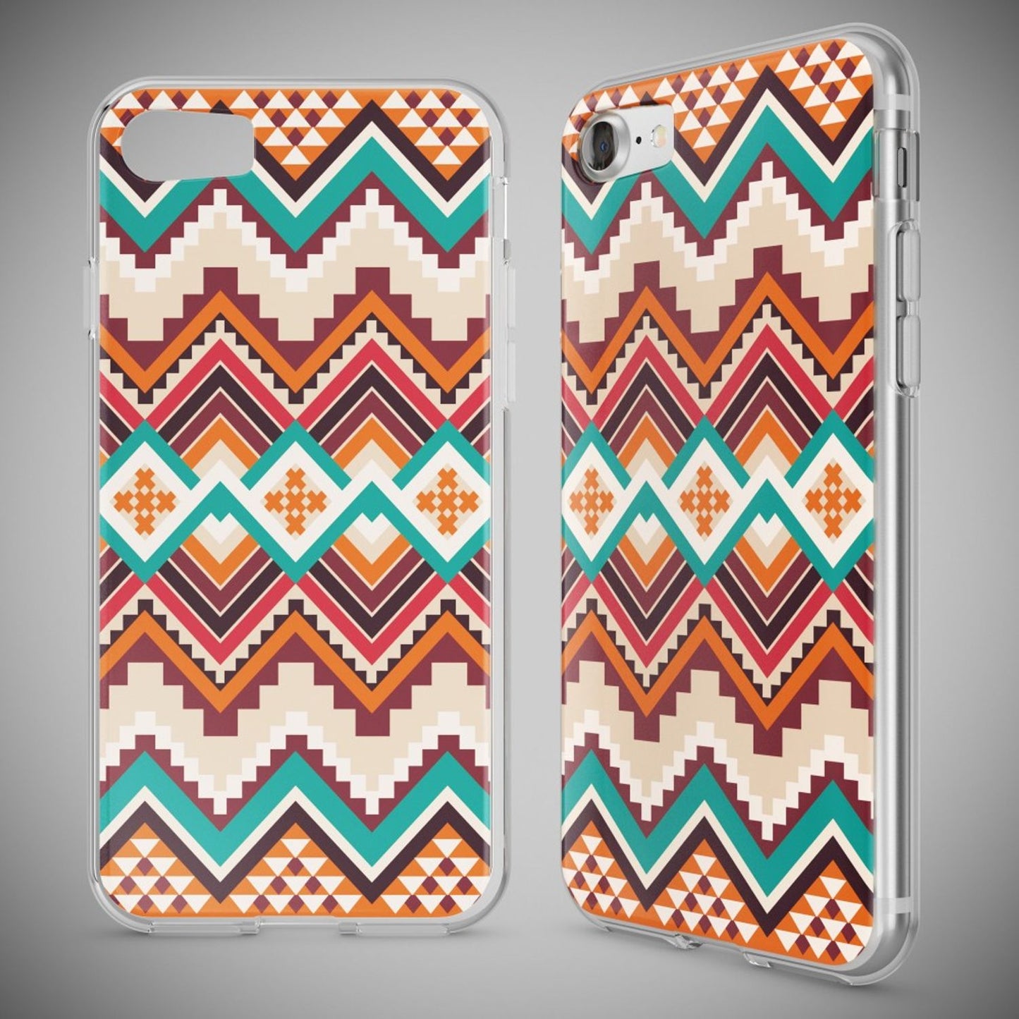 NALIA Handyhülle kompatibel mit iPhone 7, Slim Silikon Motiv Handy-Case Crystal Schutz-Hülle Dünn Durchsichtig, Etui Handy-Tasche Schale Back-Cover Transparent Bumper