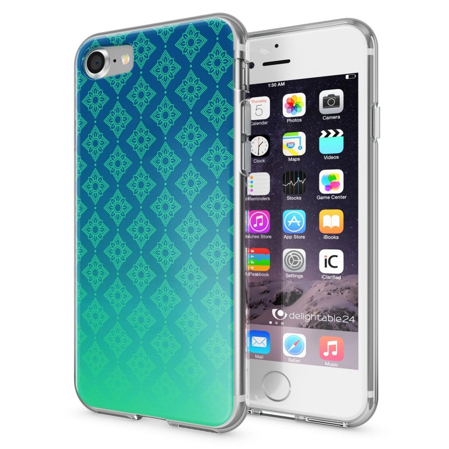 NALIA Handyhülle kompatibel mit iPhone 7, Slim Silikon Motiv Handy-Case Crystal Schutz-Hülle Dünn Durchsichtig, Etui Handy-Tasche Schale Back-Cover Transparent Bumper