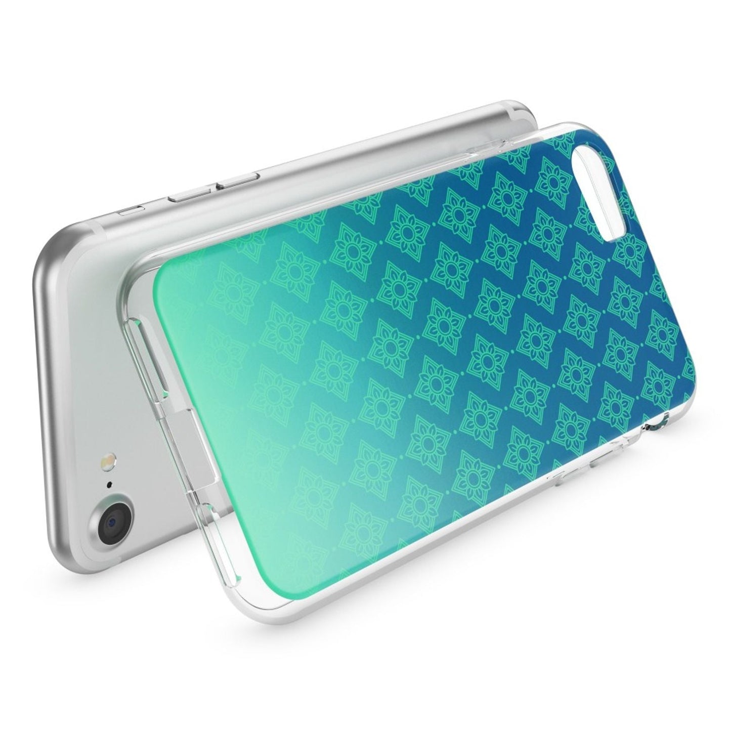 NALIA Handyhülle kompatibel mit iPhone 7, Slim Silikon Motiv Handy-Case Crystal Schutz-Hülle Dünn Durchsichtig, Etui Handy-Tasche Schale Back-Cover Transparent Bumper