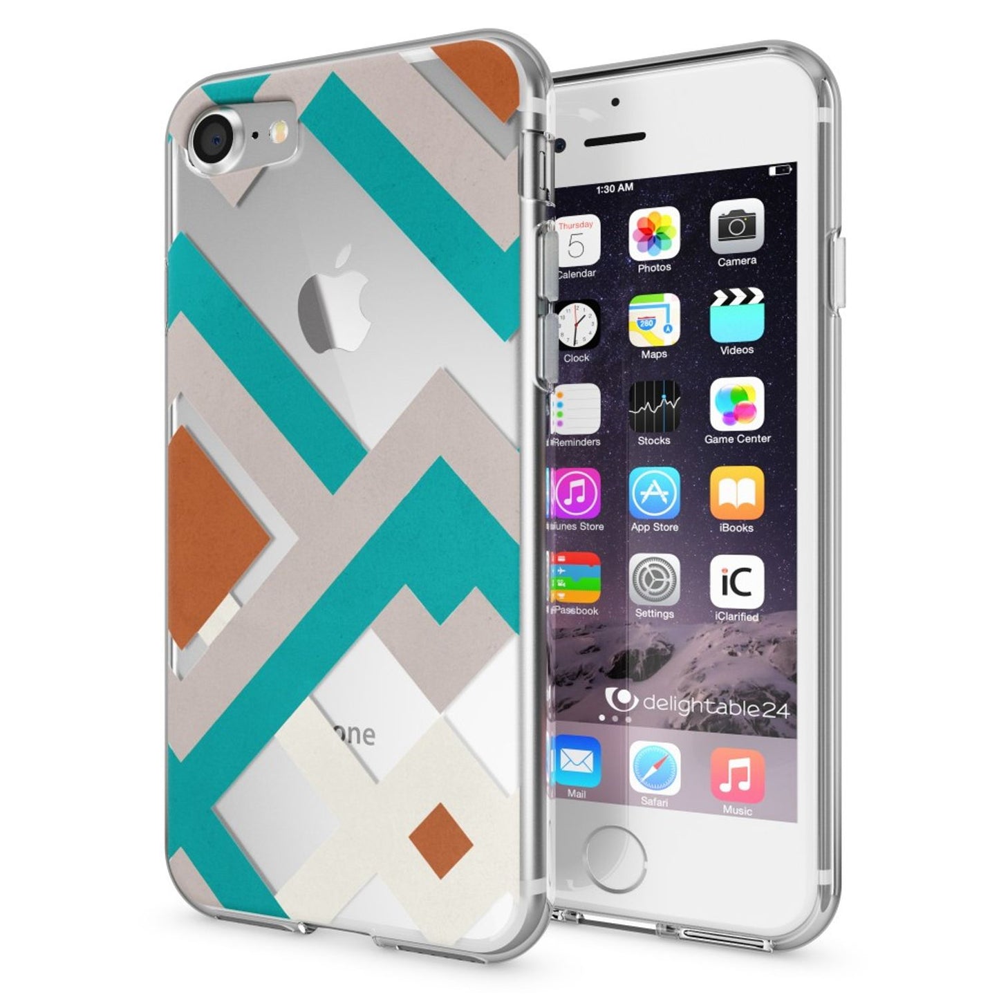 NALIA Handyhülle kompatibel mit iPhone 7, Slim Silikon Motiv Handy-Case Crystal Schutz-Hülle Dünn Durchsichtig, Etui Handy-Tasche Schale Back-Cover Transparent Bumper