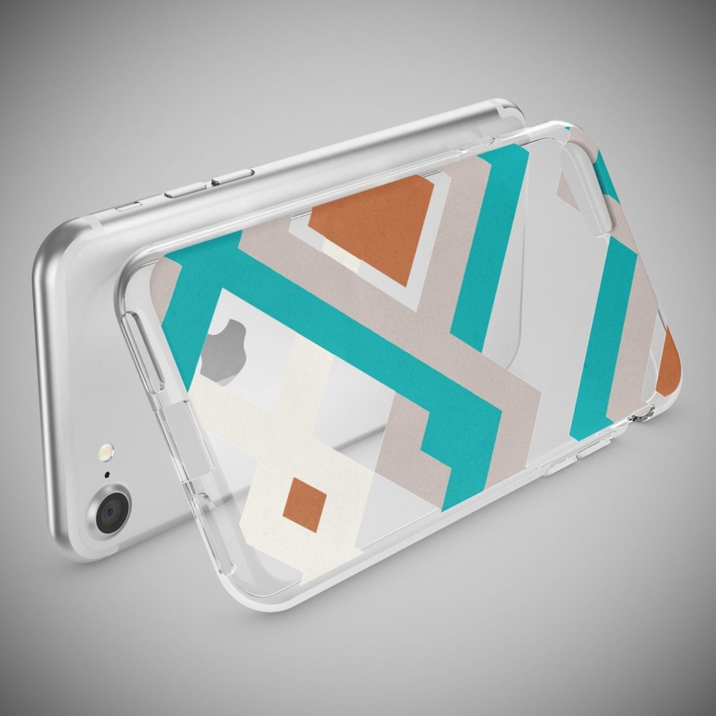NALIA Handyhülle kompatibel mit iPhone 7, Slim Silikon Motiv Handy-Case Crystal Schutz-Hülle Dünn Durchsichtig, Etui Handy-Tasche Schale Back-Cover Transparent Bumper