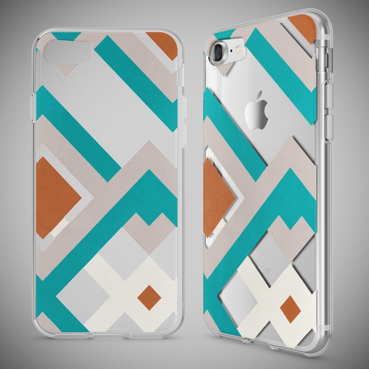 NALIA Handyhülle kompatibel mit iPhone 7, Slim Silikon Motiv Handy-Case Crystal Schutz-Hülle Dünn Durchsichtig, Etui Handy-Tasche Schale Back-Cover Transparent Bumper