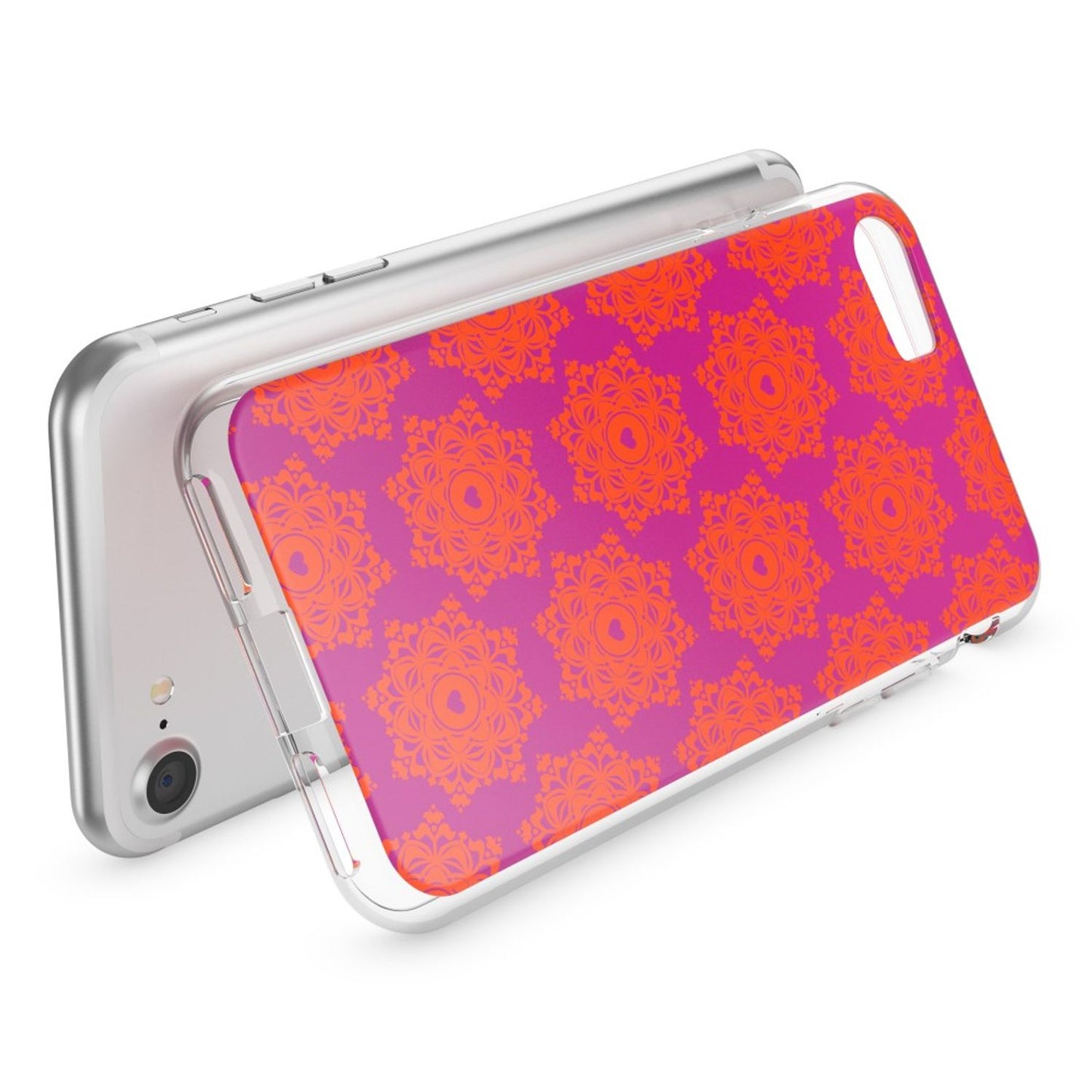 NALIA Handyhülle kompatibel mit iPhone 7, Slim Silikon Motiv Handy-Case Crystal Schutz-Hülle Dünn Durchsichtig, Etui Handy-Tasche Schale Back-Cover Transparent Bumper