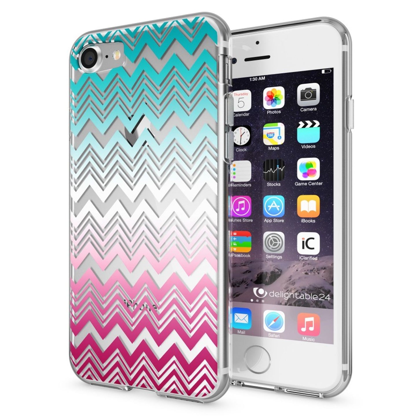 NALIA Handyhülle kompatibel mit iPhone 7, Slim Silikon Motiv Handy-Case Crystal Schutz-Hülle Dünn Durchsichtig, Etui Handy-Tasche Schale Back-Cover Transparent Bumper