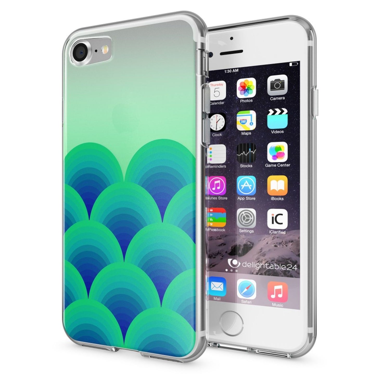 NALIA Handyhülle kompatibel mit iPhone 7, Slim Silikon Motiv Handy-Case Crystal Schutz-Hülle Dünn Durchsichtig, Etui Handy-Tasche Schale Back-Cover Transparent Bumper