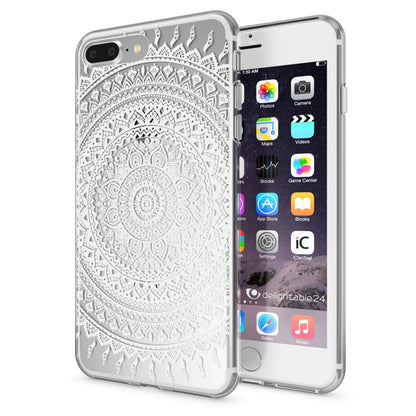 NALIA Handyhülle kompatibel mit iPhone 8 Plus / 7 Plus, Slim Silikon Motiv Handy-Case Crystal Schutz-Hülle Dünn Durchsichtig, Etui Back-Cover Schale Transparent Bumper