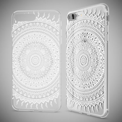 NALIA Handyhülle kompatibel mit iPhone 8 Plus / 7 Plus, Slim Silikon Motiv Handy-Case Crystal Schutz-Hülle Dünn Durchsichtig, Etui Back-Cover Schale Transparent Bumper