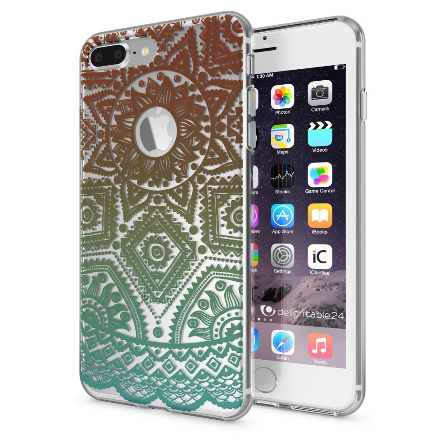 NALIA Handyhülle kompatibel mit iPhone 8 Plus / 7 Plus, Slim Silikon Motiv Handy-Case Crystal Schutz-Hülle Dünn Durchsichtig, Etui Back-Cover Schale Transparent Bumper