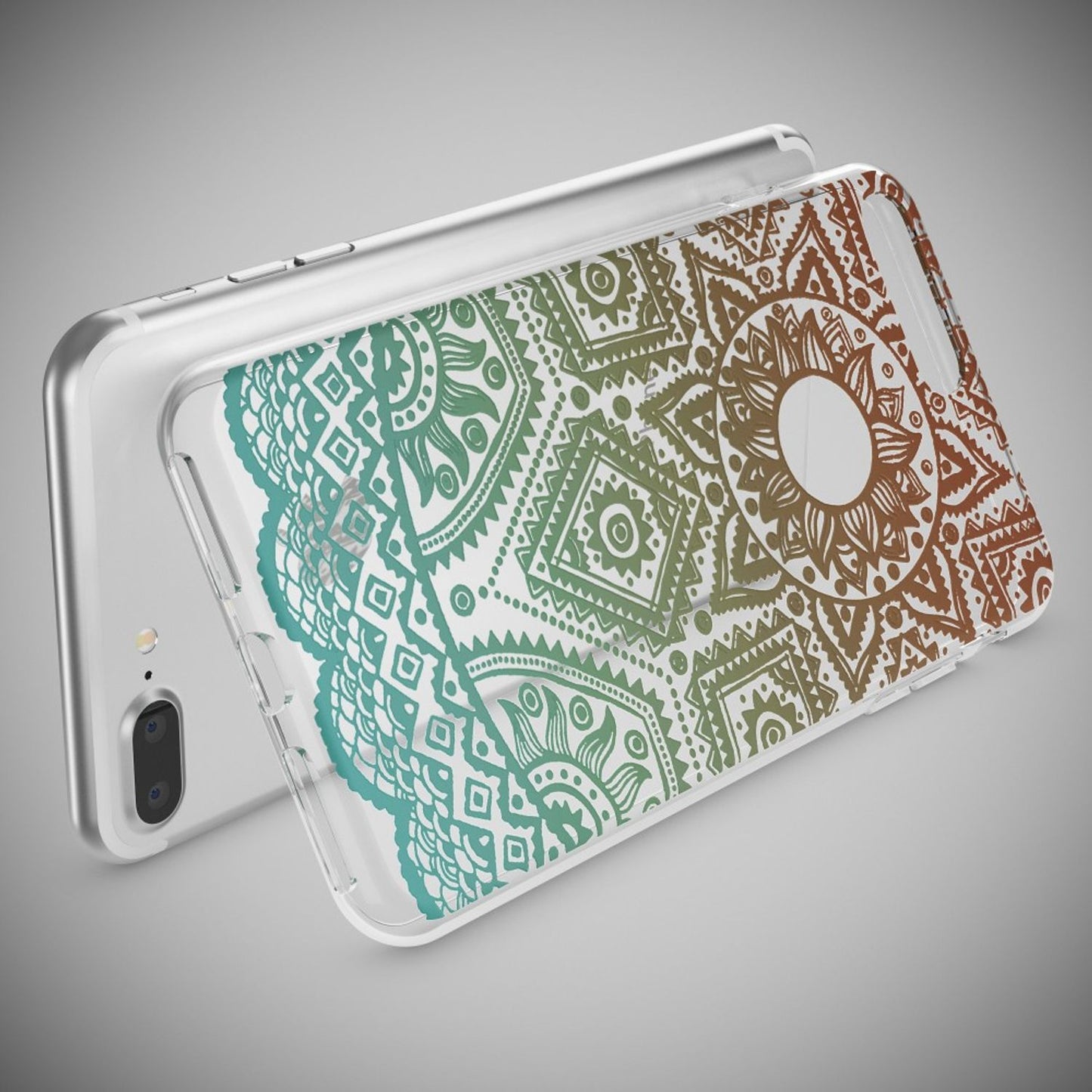 NALIA Handyhülle kompatibel mit iPhone 8 Plus / 7 Plus, Slim Silikon Motiv Handy-Case Crystal Schutz-Hülle Dünn Durchsichtig, Etui Back-Cover Schale Transparent Bumper