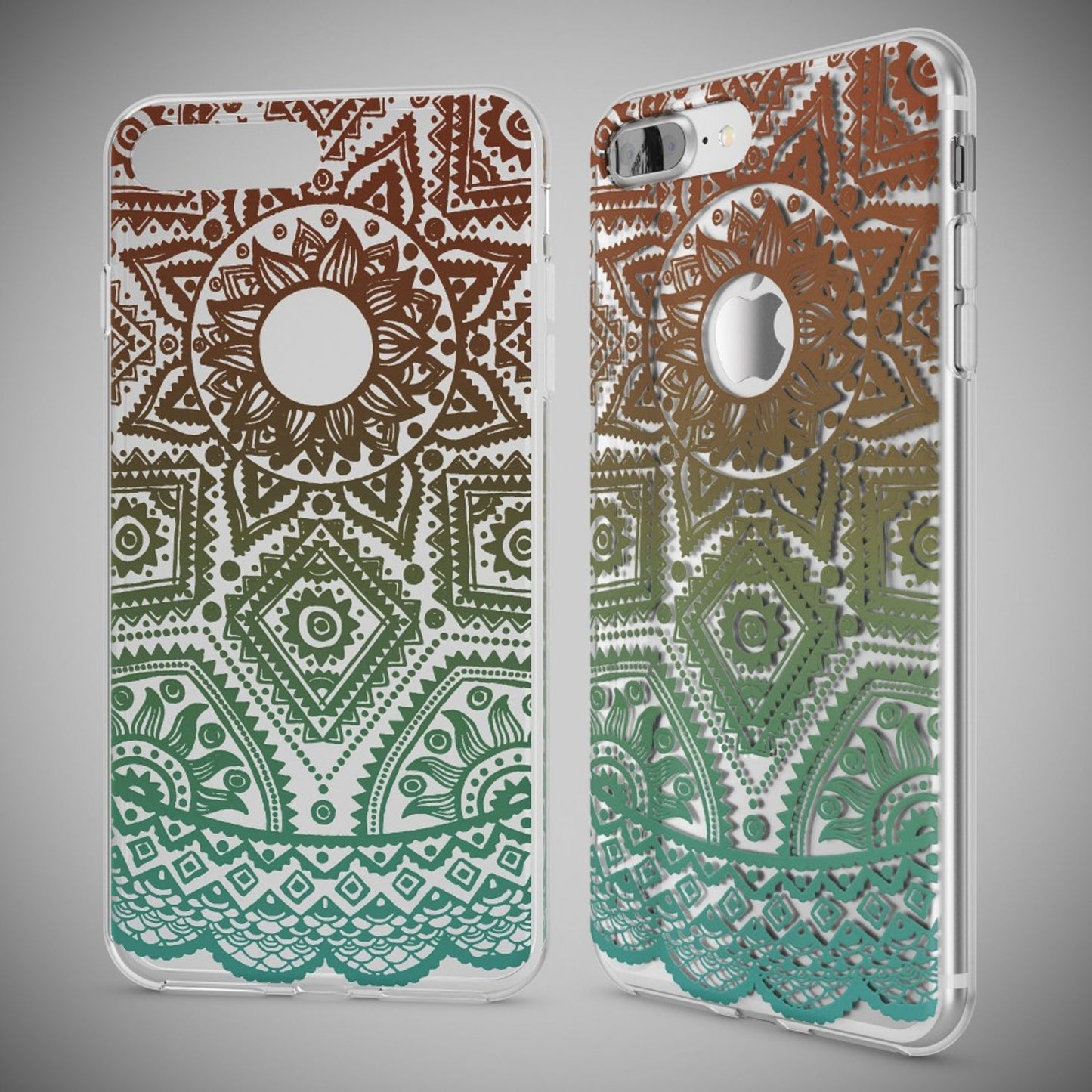 NALIA Handyhülle kompatibel mit iPhone 8 Plus / 7 Plus, Slim Silikon Motiv Handy-Case Crystal Schutz-Hülle Dünn Durchsichtig, Etui Back-Cover Schale Transparent Bumper