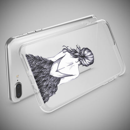 NALIA Handyhülle kompatibel mit iPhone 8 Plus / 7 Plus, Slim Silikon Motiv Handy-Case Crystal Schutz-Hülle Dünn Durchsichtig, Etui Back-Cover Schale Transparent Bumper