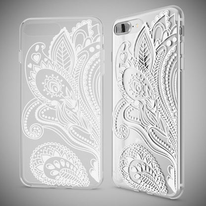 NALIA Handyhülle kompatibel mit iPhone 8 Plus / 7 Plus, Slim Silikon Motiv Handy-Case Crystal Schutz-Hülle Dünn Durchsichtig, Etui Back-Cover Schale Transparent Bumper