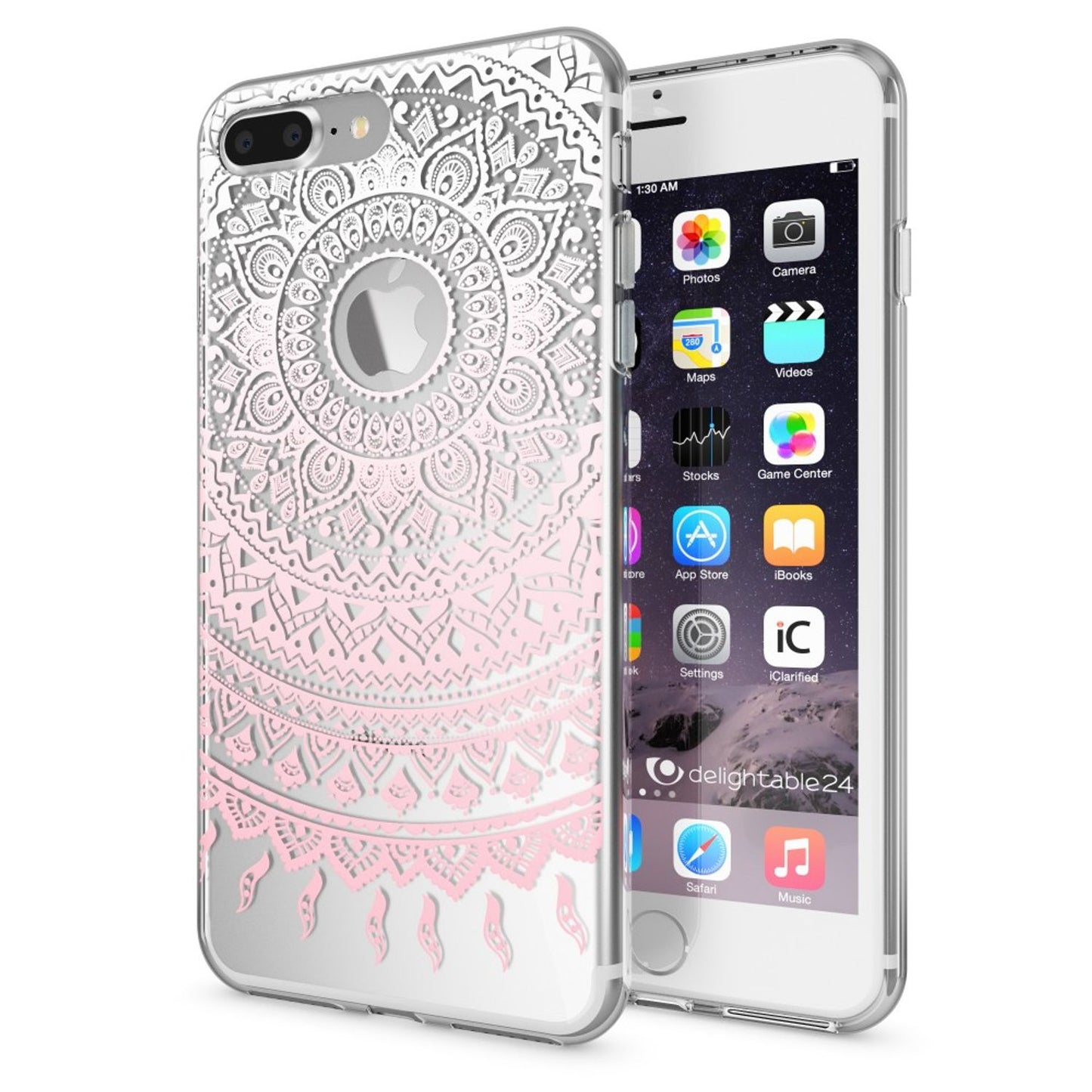 NALIA Handyhülle kompatibel mit iPhone 8 Plus / 7 Plus, Slim Silikon Motiv Handy-Case Crystal Schutz-Hülle Dünn Durchsichtig, Etui Back-Cover Schale Transparent Bumper