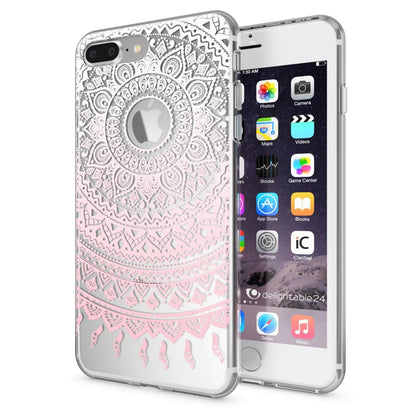 NALIA Handyhülle kompatibel mit iPhone 8 Plus / 7 Plus, Slim Silikon Motiv Handy-Case Crystal Schutz-Hülle Dünn Durchsichtig, Etui Back-Cover Schale Transparent Bumper