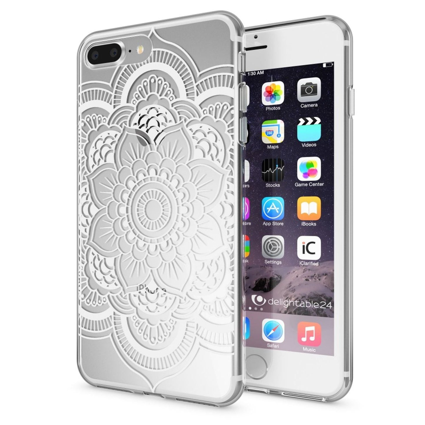 NALIA Handyhülle kompatibel mit iPhone 8 Plus / 7 Plus, Slim Silikon Motiv Handy-Case Crystal Schutz-Hülle Dünn Durchsichtig, Etui Back-Cover Schale Transparent Bumper