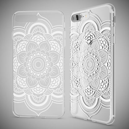 NALIA Handyhülle kompatibel mit iPhone 8 Plus / 7 Plus, Slim Silikon Motiv Handy-Case Crystal Schutz-Hülle Dünn Durchsichtig, Etui Back-Cover Schale Transparent Bumper