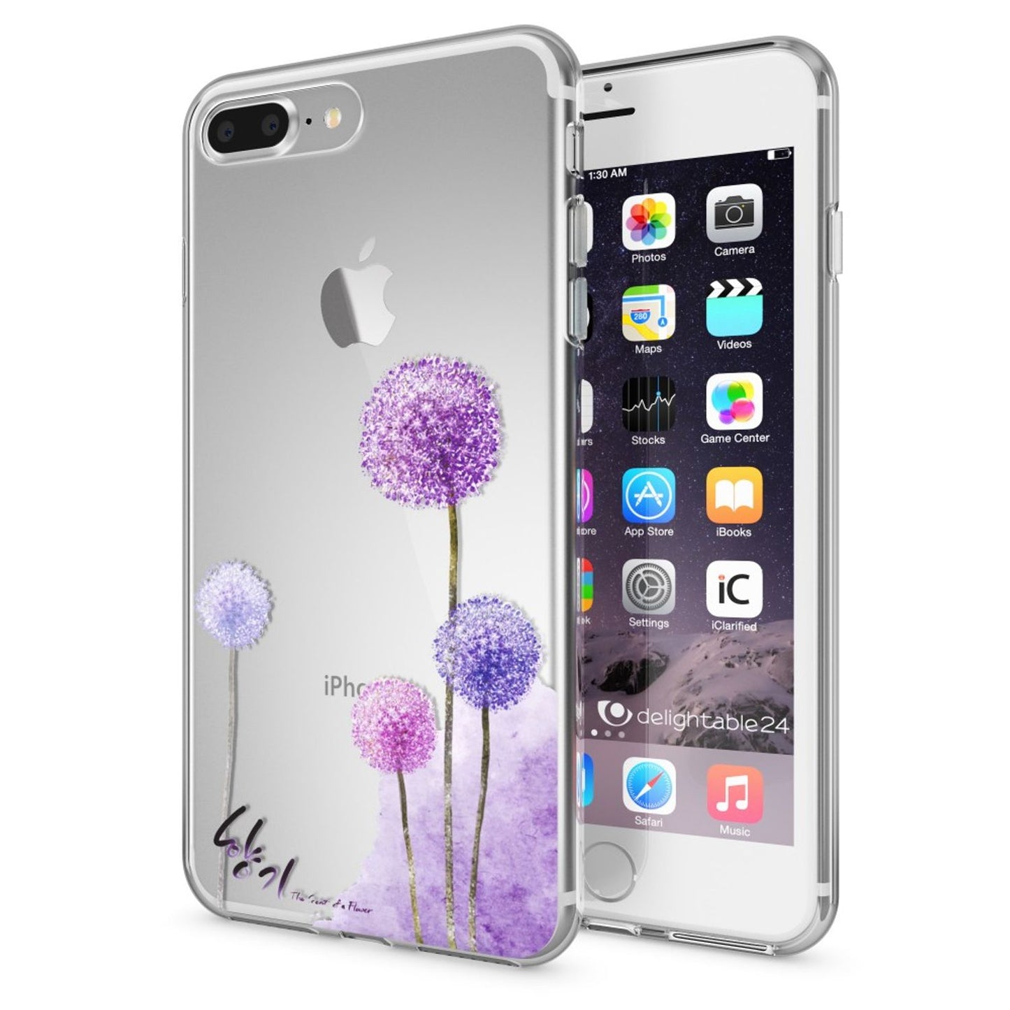 NALIA Handyhülle kompatibel mit iPhone 8 Plus / 7 Plus, Slim Silikon Motiv Handy-Case Crystal Schutz-Hülle Dünn Durchsichtig, Etui Back-Cover Schale Transparent Bumper