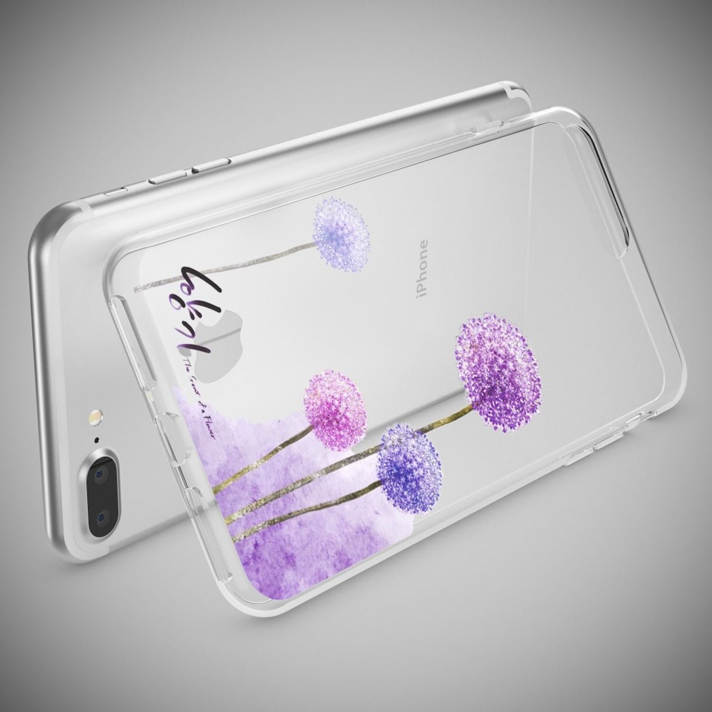NALIA Handyhülle kompatibel mit iPhone 8 Plus / 7 Plus, Slim Silikon Motiv Handy-Case Crystal Schutz-Hülle Dünn Durchsichtig, Etui Back-Cover Schale Transparent Bumper
