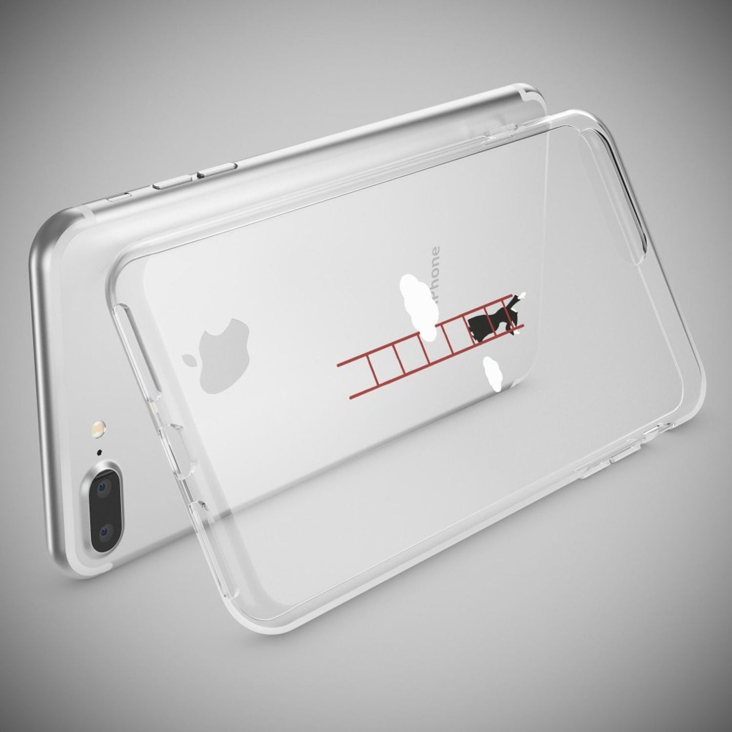 NALIA Handyhülle kompatibel mit iPhone 8 Plus / 7 Plus, Slim Silikon Motiv Handy-Case Crystal Schutz-Hülle Dünn Durchsichtig, Etui Back-Cover Schale Transparent Bumper