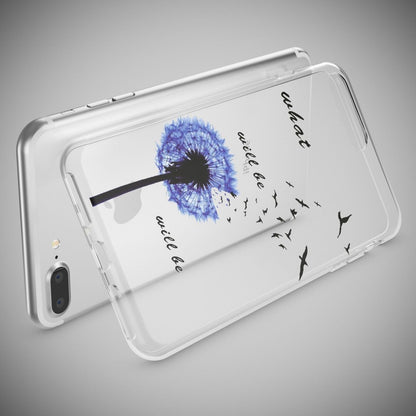 NALIA Handyhülle kompatibel mit iPhone 8 Plus / 7 Plus, Slim Silikon Motiv Handy-Case Crystal Schutz-Hülle Dünn Durchsichtig, Etui Back-Cover Schale Transparent Bumper