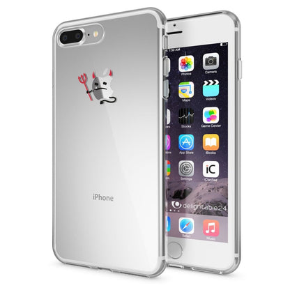 NALIA Handyhülle kompatibel mit iPhone 8 Plus / 7 Plus, Slim Silikon Motiv Handy-Case Crystal Schutz-Hülle Dünn Durchsichtig, Etui Back-Cover Schale Transparent Bumper