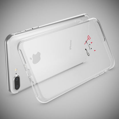 NALIA Handyhülle kompatibel mit iPhone 8 Plus / 7 Plus, Slim Silikon Motiv Handy-Case Crystal Schutz-Hülle Dünn Durchsichtig, Etui Back-Cover Schale Transparent Bumper