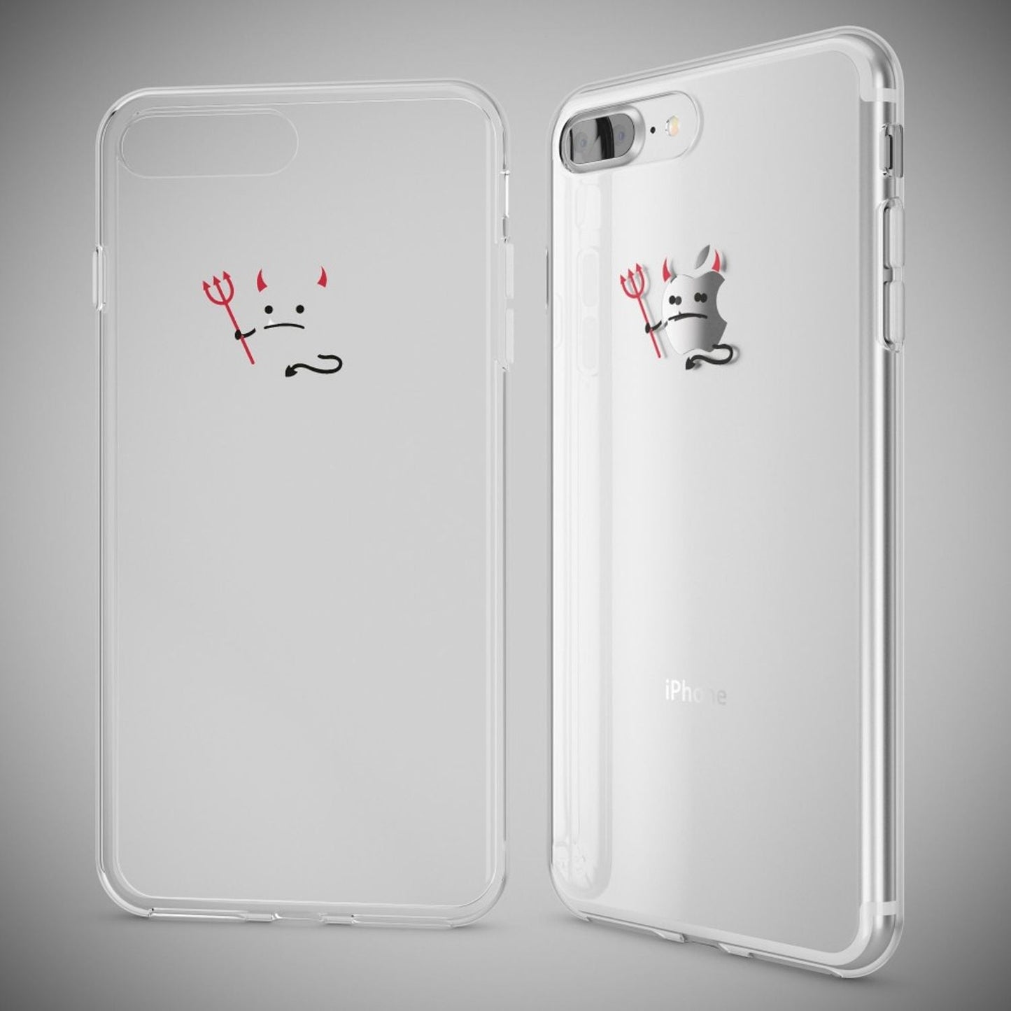 NALIA Handyhülle kompatibel mit iPhone 8 Plus / 7 Plus, Slim Silikon Motiv Handy-Case Crystal Schutz-Hülle Dünn Durchsichtig, Etui Back-Cover Schale Transparent Bumper