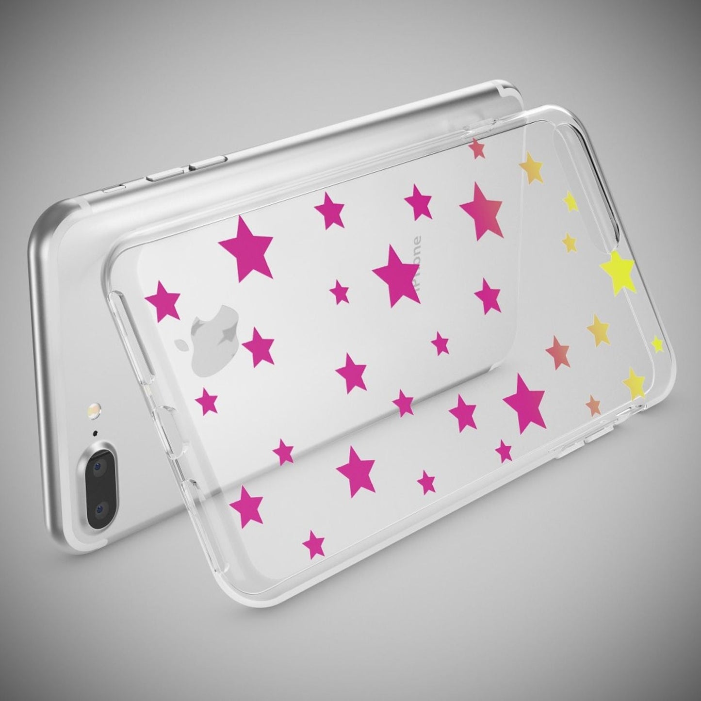 NALIA Handyhülle kompatibel mit iPhone 8 Plus / 7 Plus, Slim Silikon Motiv Handy-Case Crystal Schutz-Hülle Dünn Durchsichtig, Etui Back-Cover Schale Transparent Bumper