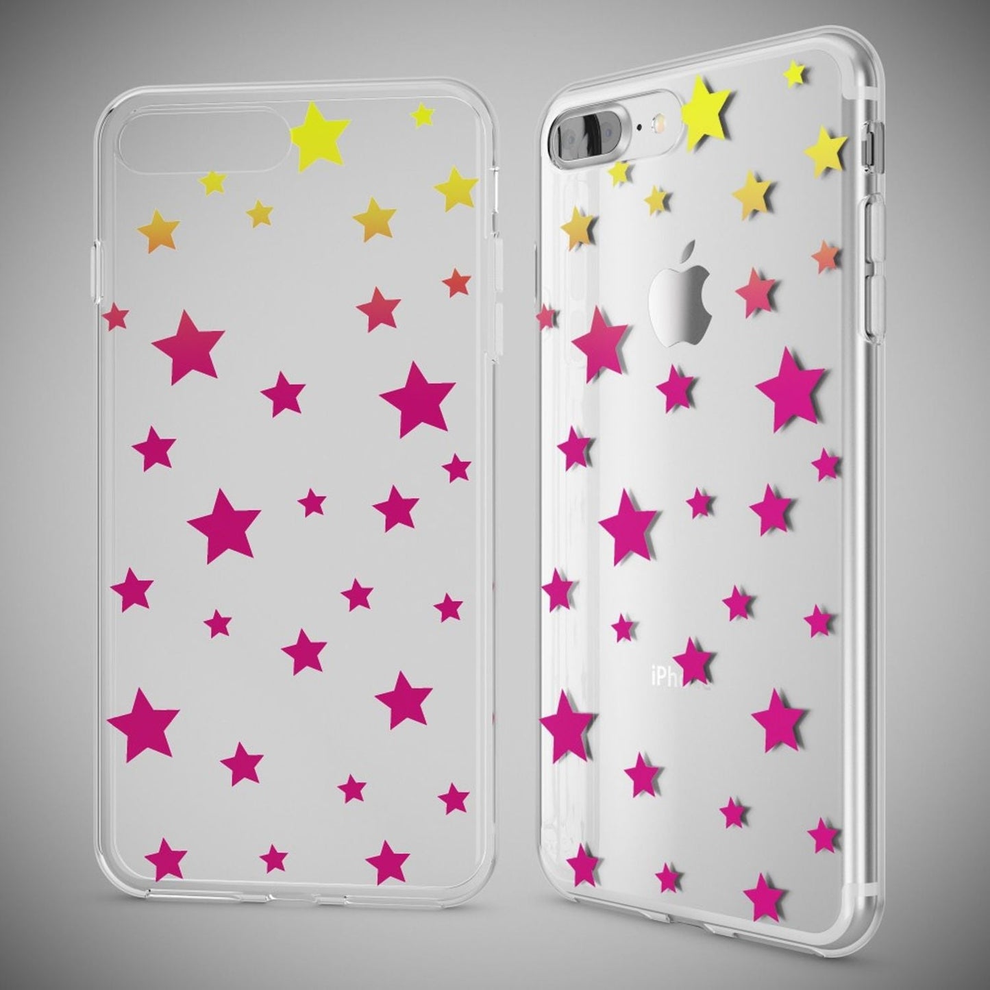 NALIA Handyhülle kompatibel mit iPhone 8 Plus / 7 Plus, Slim Silikon Motiv Handy-Case Crystal Schutz-Hülle Dünn Durchsichtig, Etui Back-Cover Schale Transparent Bumper
