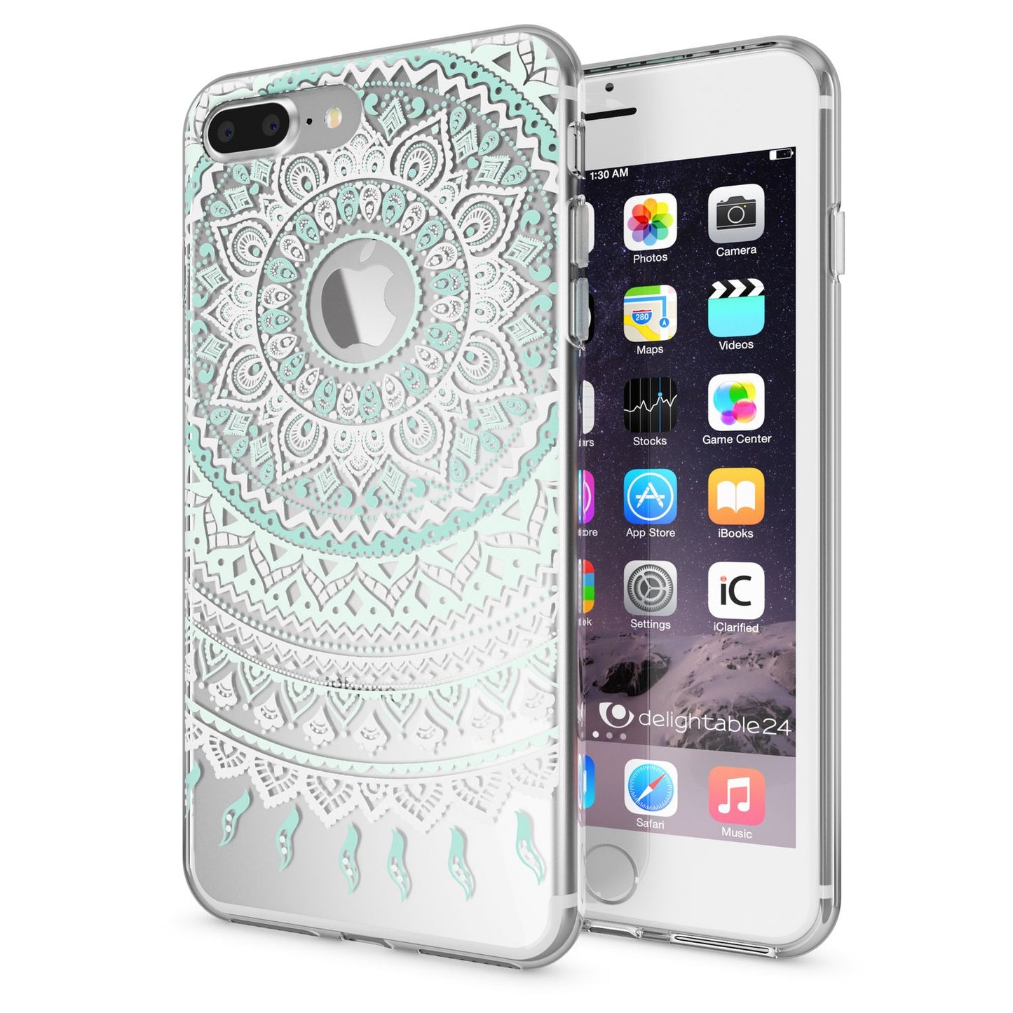 NALIA Handyhülle kompatibel mit iPhone 8 Plus / 7 Plus, Slim Silikon Motiv Handy-Case Crystal Schutz-Hülle Dünn Durchsichtig, Etui Back-Cover Schale Transparent Bumper