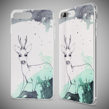 NALIA Handyhülle kompatibel mit iPhone 8 Plus / 7 Plus, Slim Silikon Motiv Handy-Case Crystal Schutz-Hülle Dünn Durchsichtig, Etui Back-Cover Schale Transparent Bumper