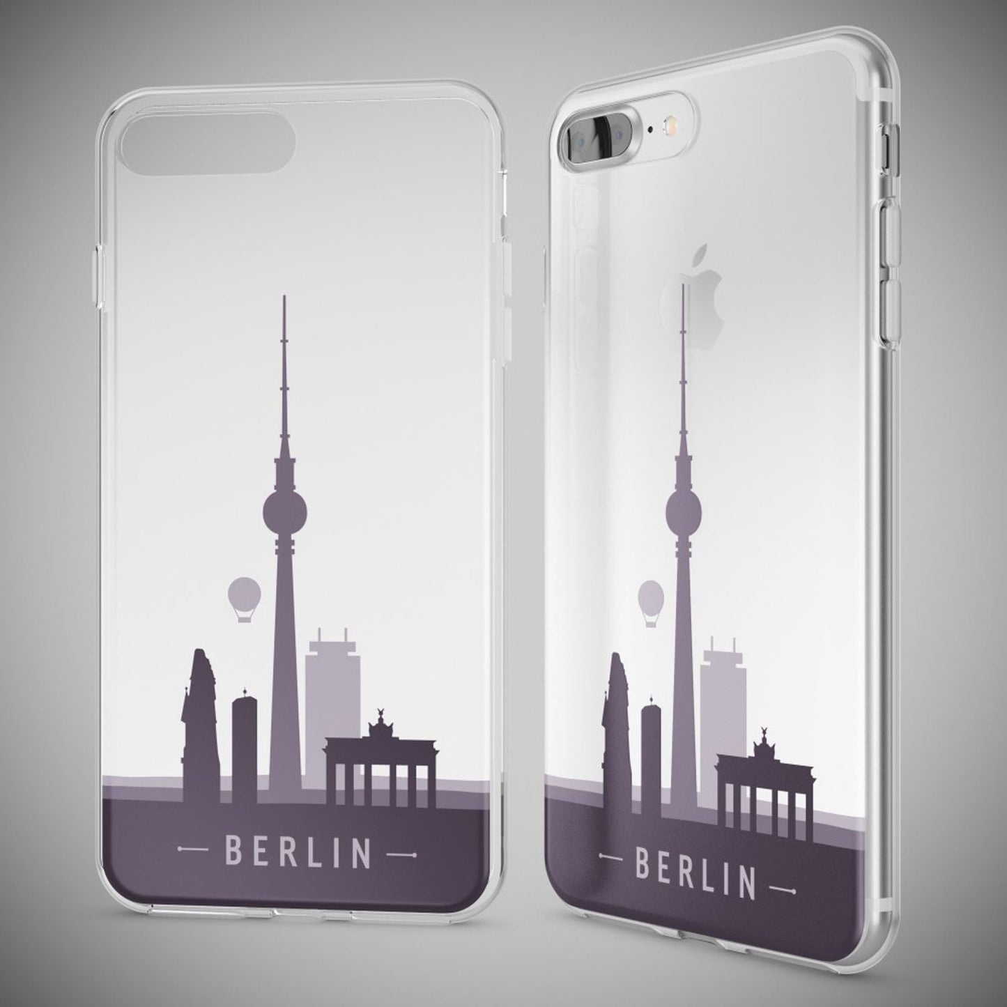 NALIA Handyhülle kompatibel mit iPhone 8 Plus / 7 Plus, Slim Silikon Motiv Handy-Case Crystal Schutz-Hülle Dünn Durchsichtig, Etui Back-Cover Schale Transparent Bumper