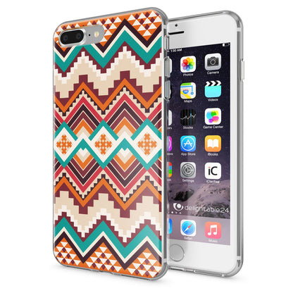 NALIA Handyhülle kompatibel mit iPhone 8 Plus / 7 Plus, Slim Silikon Motiv Handy-Case Crystal Schutz-Hülle Dünn Durchsichtig, Etui Back-Cover Schale Transparent Bumper