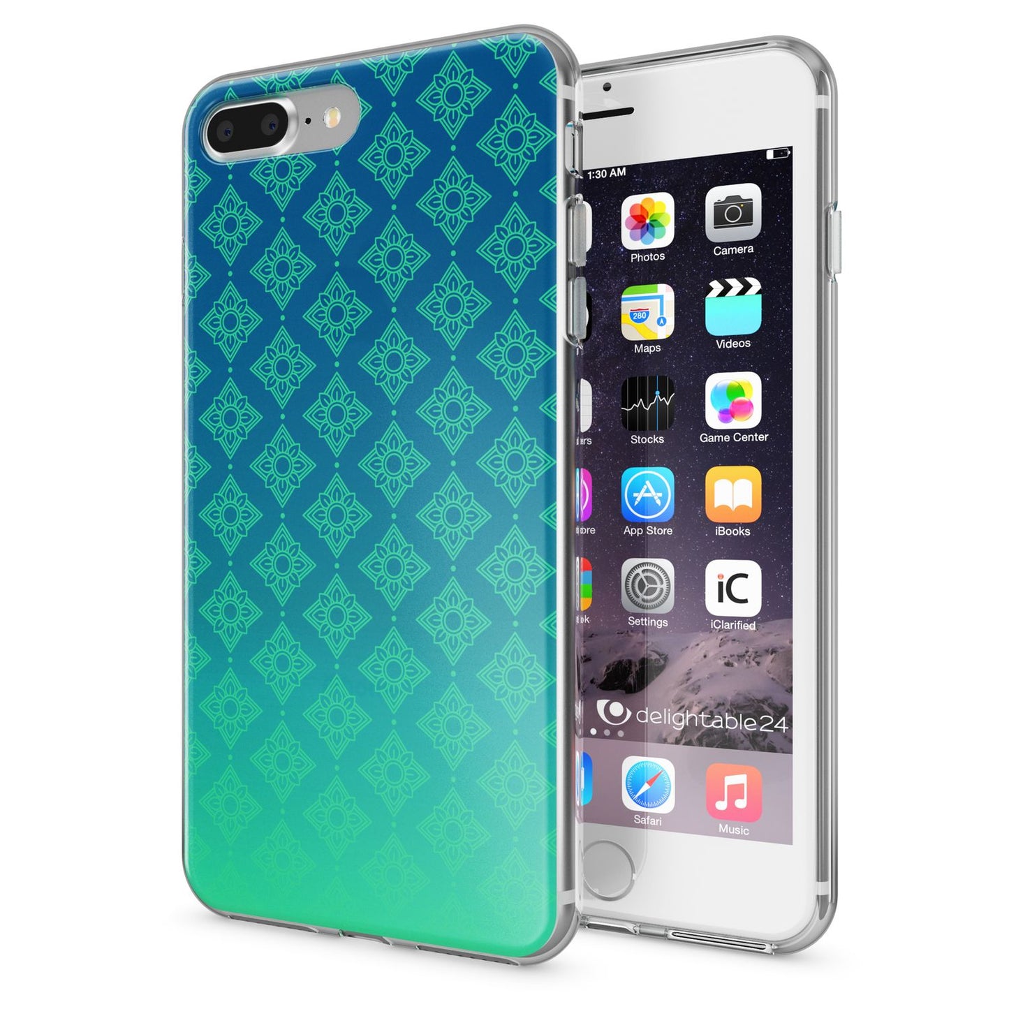 NALIA Handyhülle kompatibel mit iPhone 8 Plus / 7 Plus, Slim Silikon Motiv Handy-Case Crystal Schutz-Hülle Dünn Durchsichtig, Etui Back-Cover Schale Transparent Bumper
