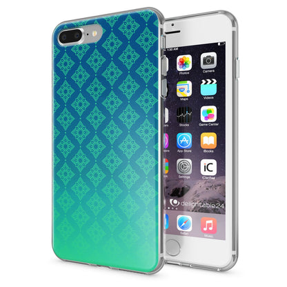 NALIA Handyhülle kompatibel mit iPhone 8 Plus / 7 Plus, Slim Silikon Motiv Handy-Case Crystal Schutz-Hülle Dünn Durchsichtig, Etui Back-Cover Schale Transparent Bumper